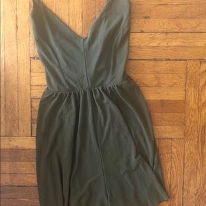 Zara olive green size large knit romper